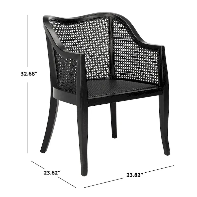 Cane Dining Chair 23.6"W x 23.8"D x 32.7"H
