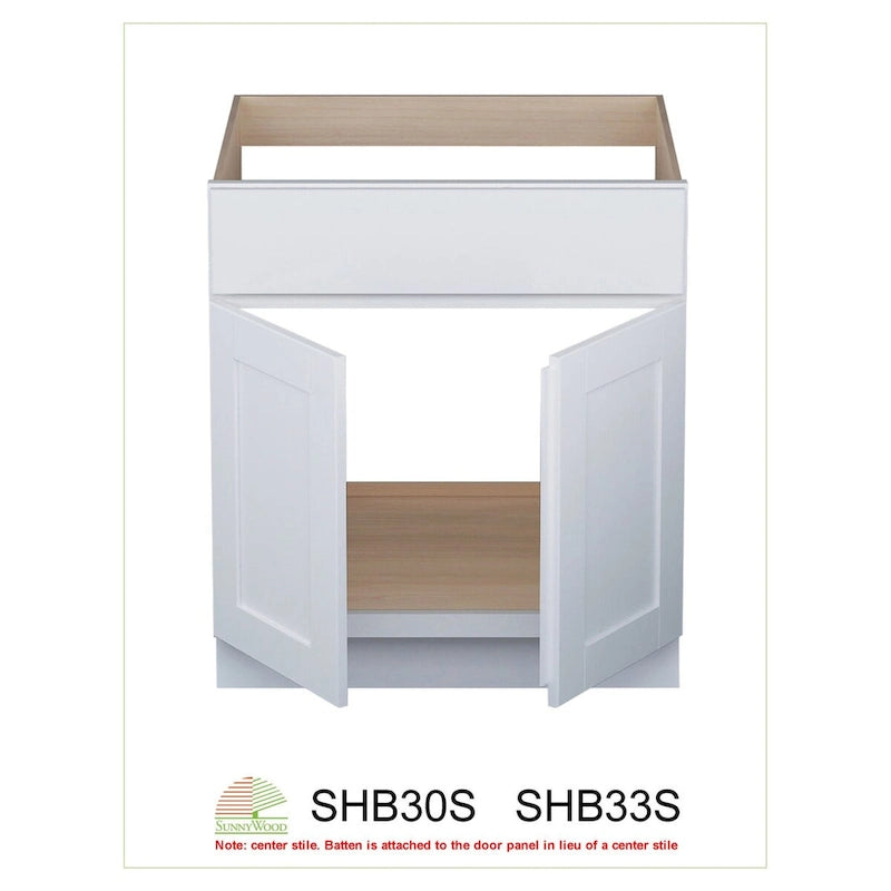 30 Double Door Sink Base Cabinet