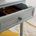 1-Drawer Lower Shelf Nightstand Accent Table - 19W x 15.8L x 26H