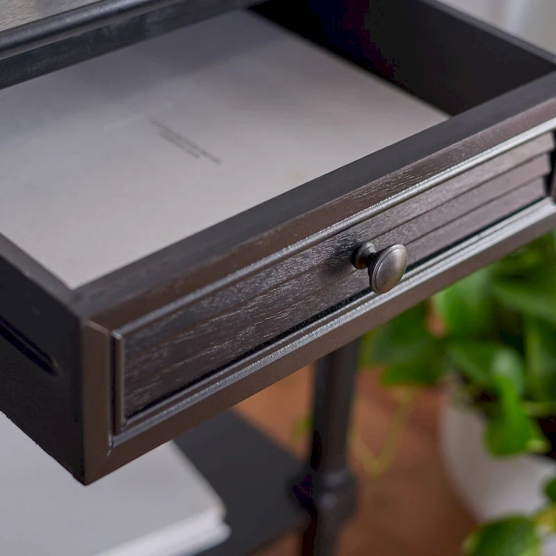 1-Drawer Lower Shelf Nightstand Accent Table - 19W x 15.8L x 26H