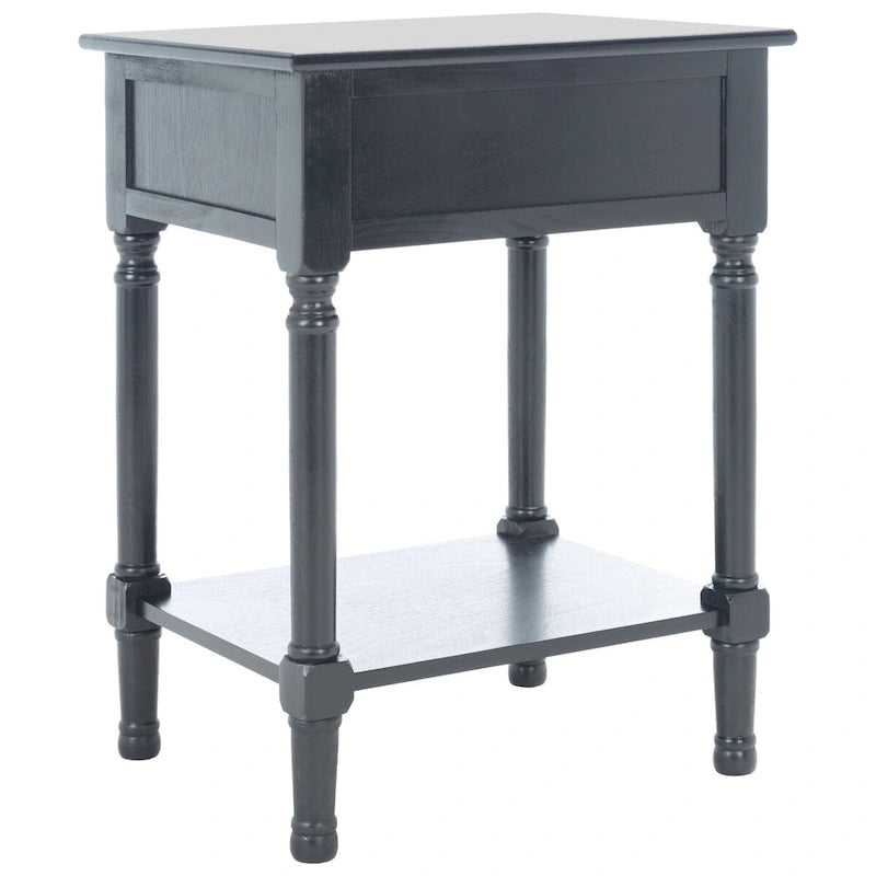 1-Drawer Lower Shelf Nightstand Accent Table - 19W x 15.8L x 26H