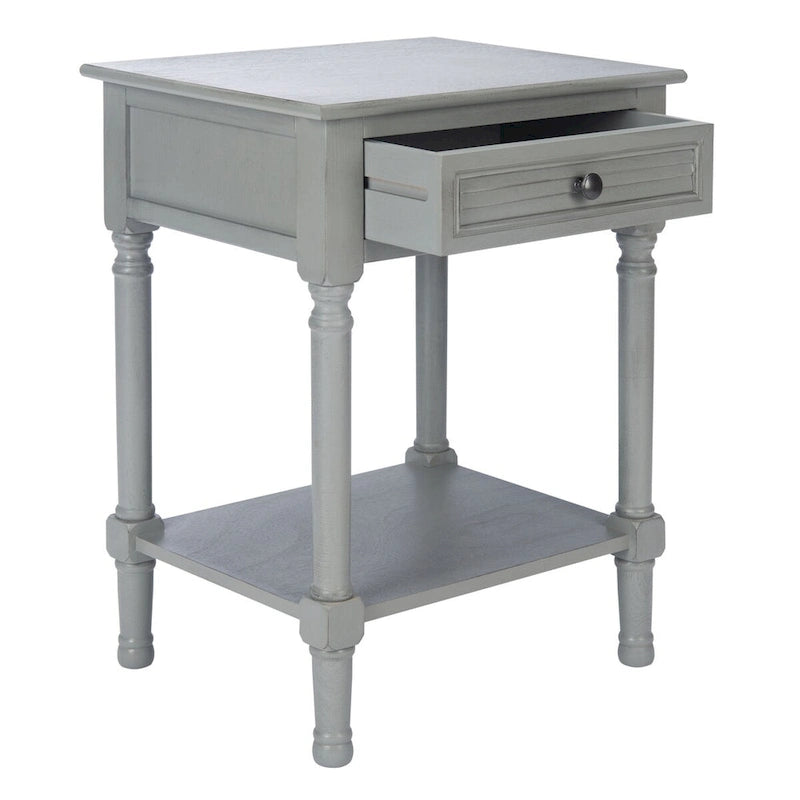 1-Drawer Lower Shelf Nightstand Accent Table - 19W x 15.8L x 26H