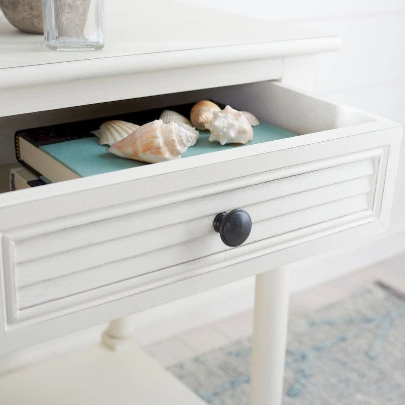 1-Drawer Lower Shelf Nightstand Accent Table - 19W x 15.8L x 26H