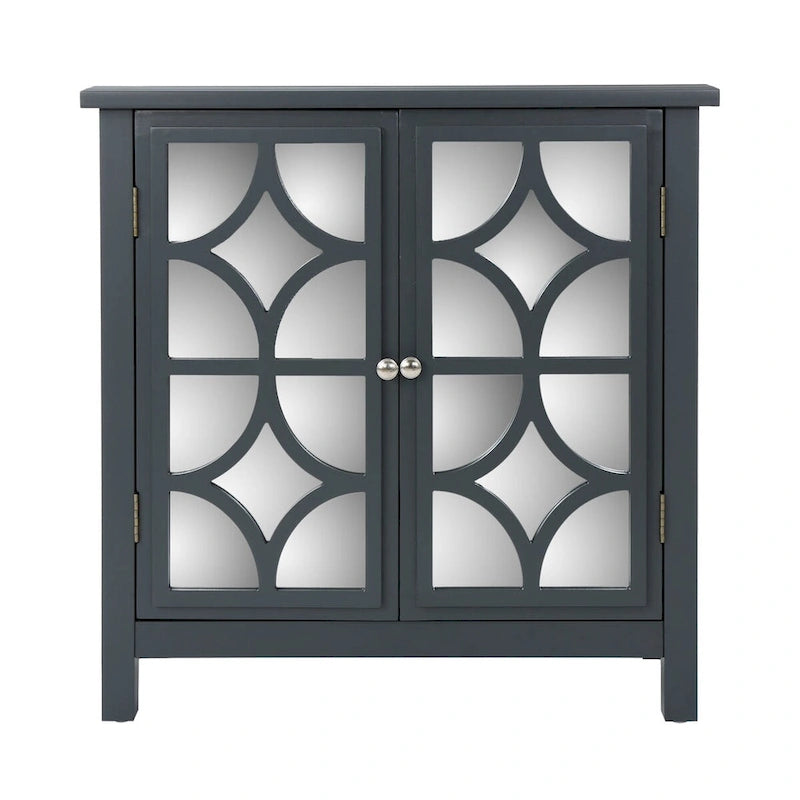 Mirror Finished Double Door Cabinet