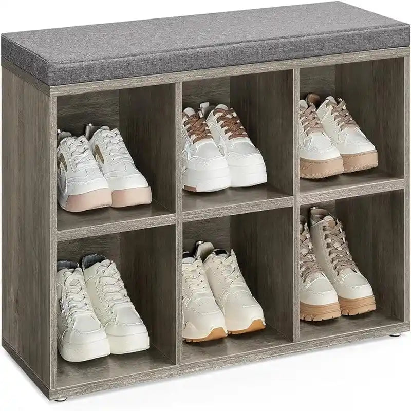 Shoe Storage Bench - 11.8"D x 34.2"W x 18.9"H