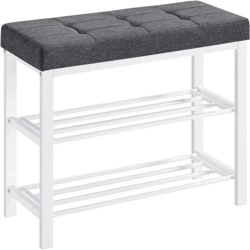3-Tier Shoe Rack for Entryway - 12.2"D x 31.9"W x 19.3"H