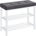 3-Tier Shoe Rack for Entryway - 12.2"D x 31.9"W x 19.3"H