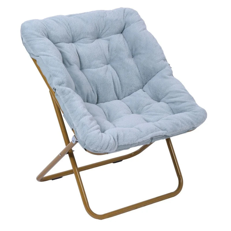 Chaise soucoupe pliante surdimensionnée avec cadre en acier