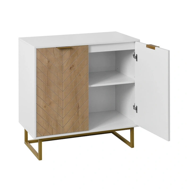 2-Door Buffet Sideboard Cabinet with Adjustable Shelf