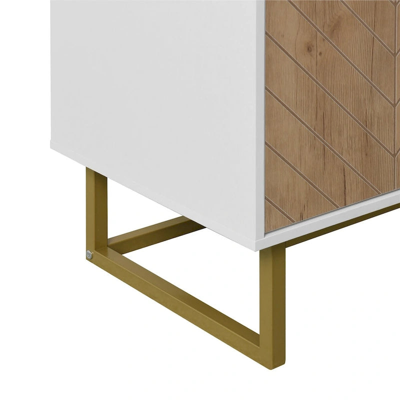 2-Door Buffet Sideboard Cabinet with Adjustable Shelf