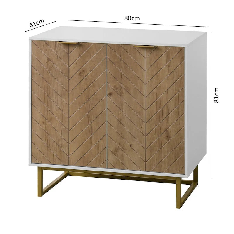 2-Door Buffet Sideboard Cabinet with Adjustable Shelf