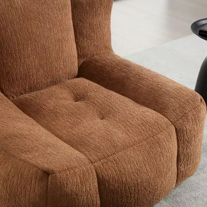 Fluffy Bean Bag Chair, Super Soft Lazy Sofa with Memory Foam and Ottoman, Indoor Modern Bean Bag Chair