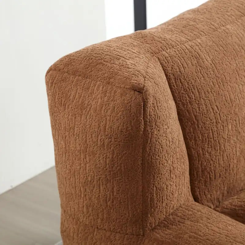Fluffy Bean Bag Chair, Super Soft Lazy Sofa with Memory Foam and Ottoman, Indoor Modern Bean Bag Chair