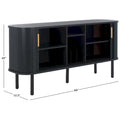 2 Tambour Door Sideboard / Media Stand 63Wx18Dx32H