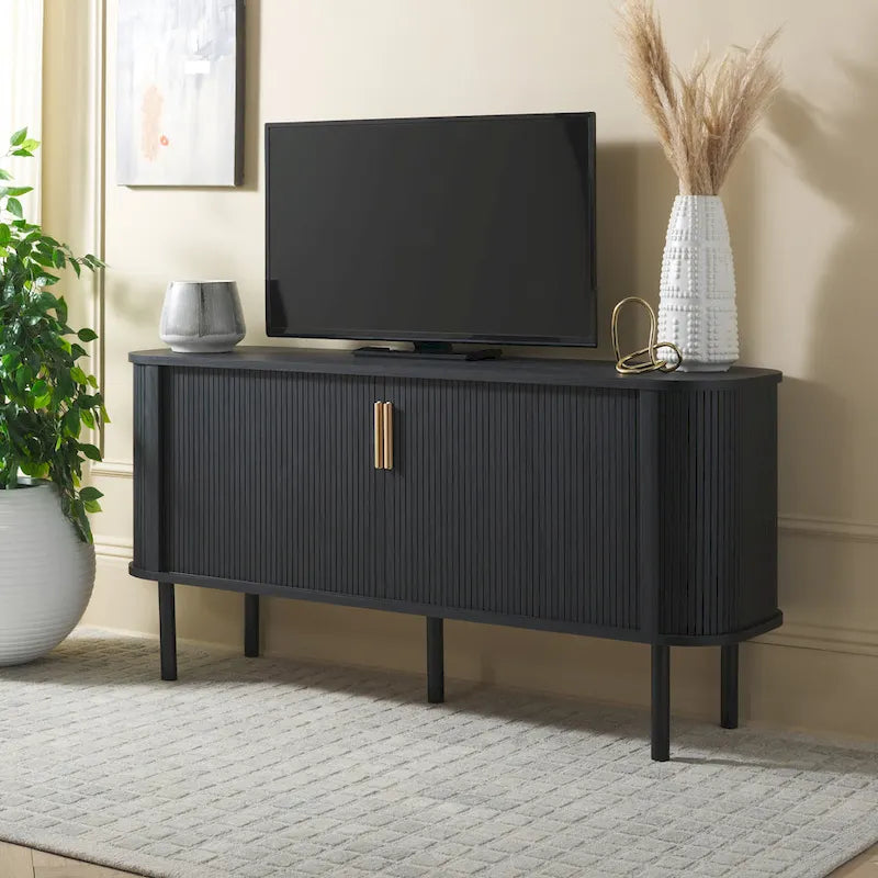 2 Tambour Door Sideboard / Media Stand 63Wx18Dx32H