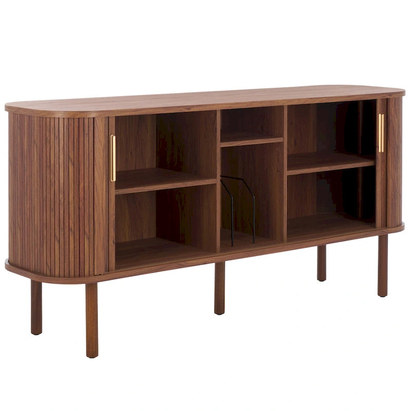 2 Tambour Door Sideboard / Media Stand 63Wx18Dx32H
