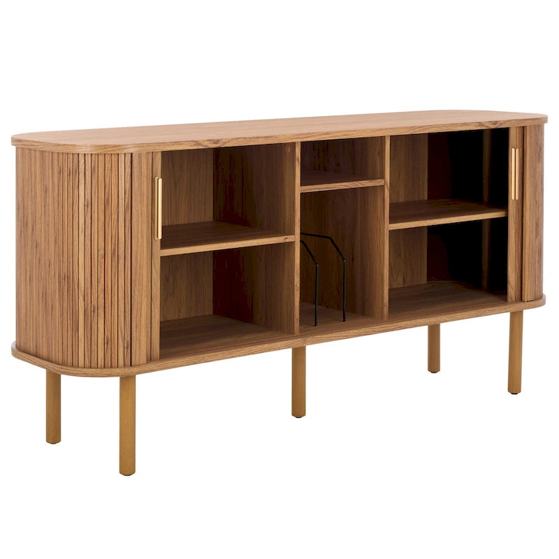 2 Tambour Door Sideboard / Media Stand 63Wx18Dx32H