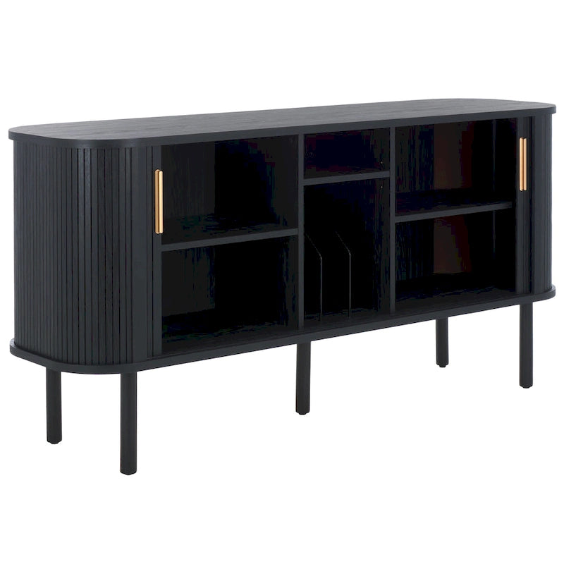 2 Tambour Door Sideboard / Media Stand 63Wx18Dx32H